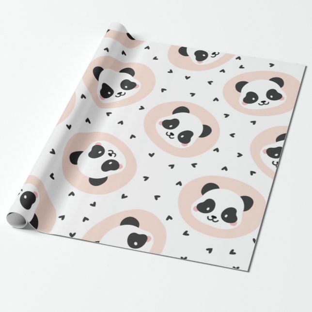 Papier Cadeau Panda (Déroulé)