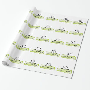 Papier Cadeau Panda Banner