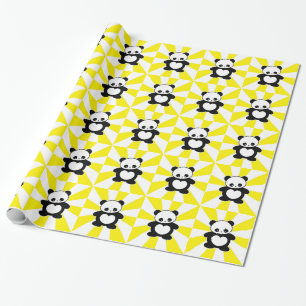 Papier Cadeau Panda de Kawaii