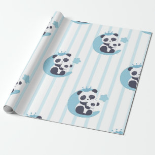 Papier Cadeau Panda Lover   La Vie Est Meilleure Avec Un Panda