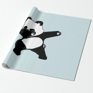 Papier Cadeau Panda qui dab, Panda drôle danse dab