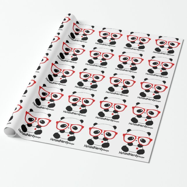 Papier Cadeau Panda ringard (Déroulé)