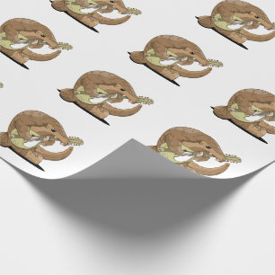 Papier Cadeau Pangolin en mandoline