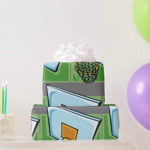 Papier Cadeau Panier De Basketball Sports Backboard Et Net