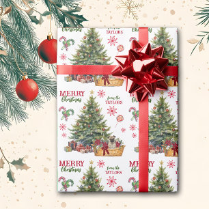 Papier Cadeau Panier de carlin sous l'arbre