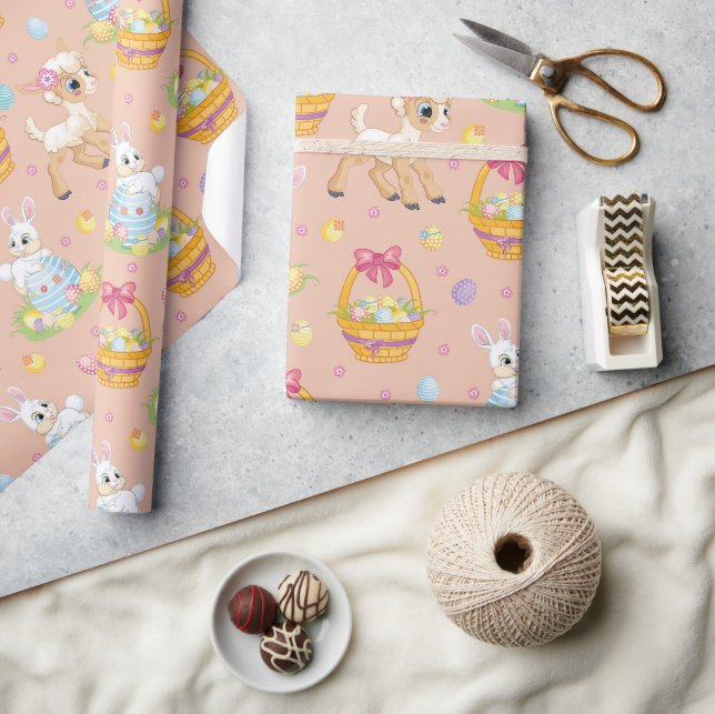 Papier Cadeau Panier de Pâques  (Artisanat)