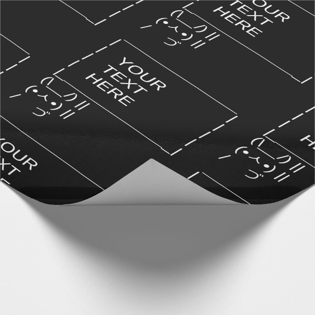 Papier Cadeau Panneau de protestation Rabbit / Art texte ASCII p (Coin)