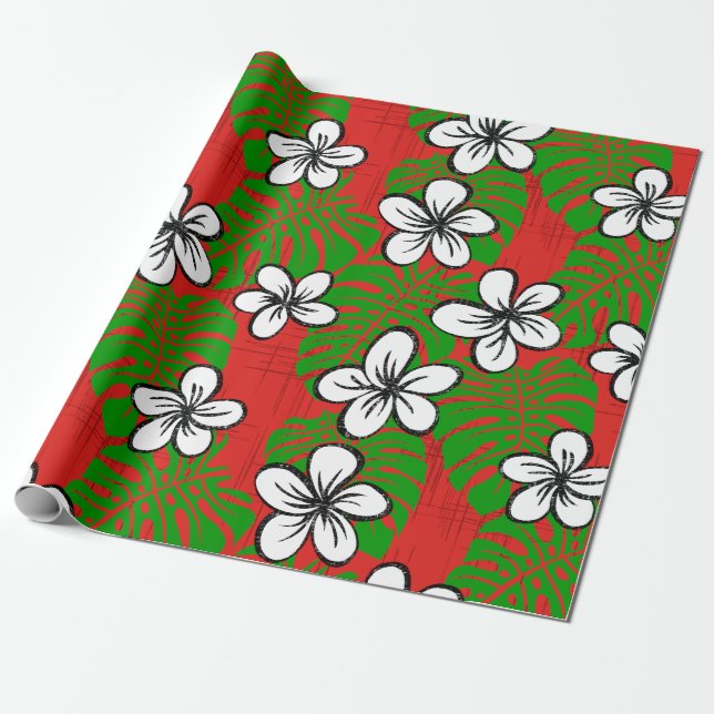 Papier Cadeau Panneau Kalikimaka court (Déroulé)