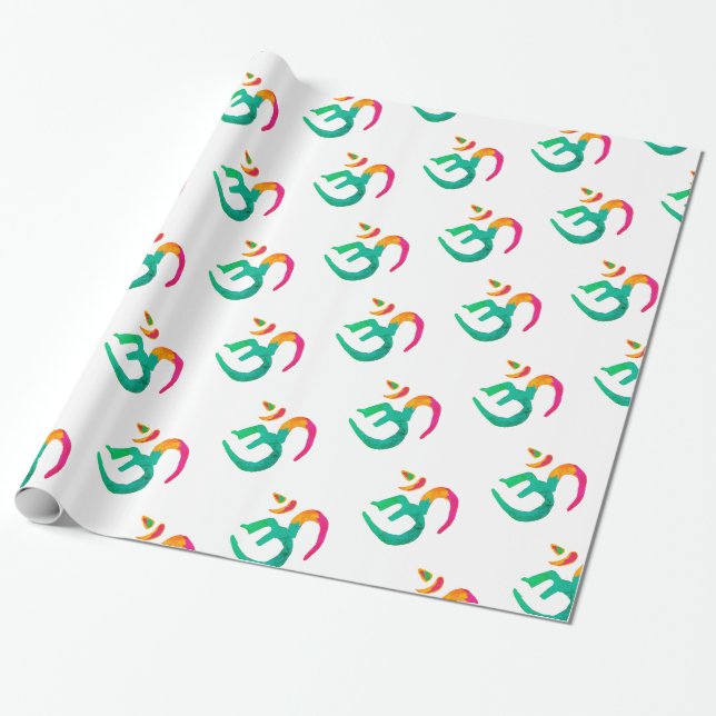 Papier Cadeau Panneau OM coloré (Déroulé)