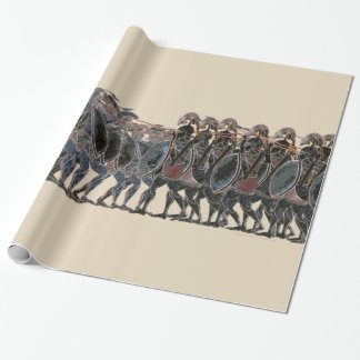 Papier Cadeau Panoplie - bataille de hoplite du grec ancien