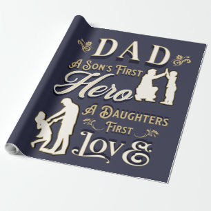 Papier Cadeau Papa Le premier amour d'un fils Le premier amour d