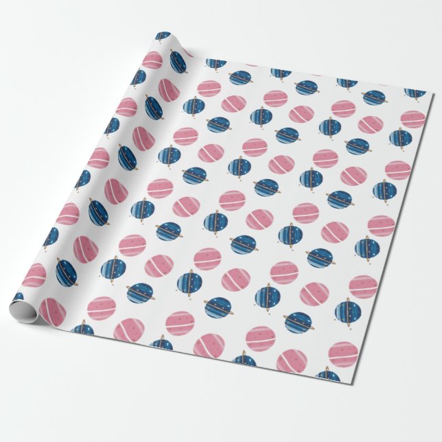 Papier Cadeau Papel De Regalo Cumpleaños Astronauta Pink Blue (Déroulé)
