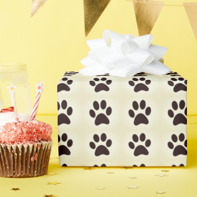 Papier Cadeau Papel de regalo que patas de gato (Fête d'anniversaire)