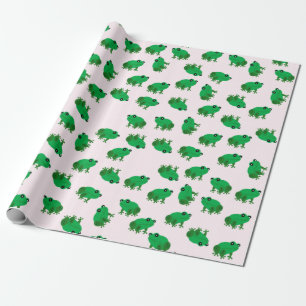 Papier Cadeau Paper de Cute Frogs