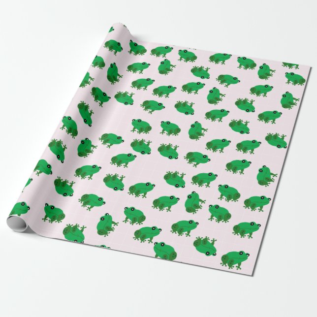 Papier Cadeau Paper de Cute Frogs (Déroulé)