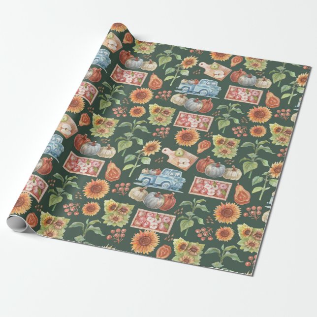 Papier Cadeau Paper de Thanksgiving (Déroulé)