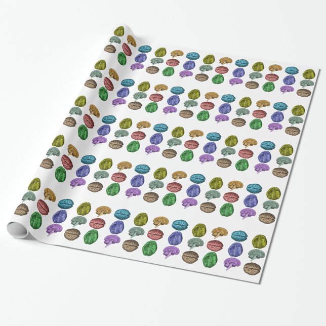 Papier Cadeau Papier 4 de cerveau (Déroulé)