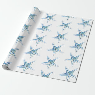 Papier Cadeau Papier à enveloppement à thème Starfish