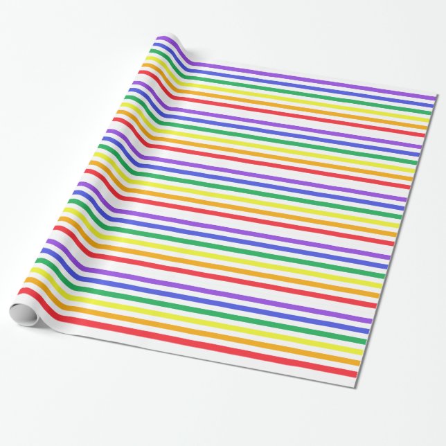 Papier Cadeau Papier à enveloppement arc-en-ciel (Déroulé)