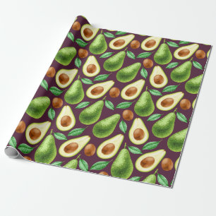 Papier Cadeau Papier à enveloppement Avocado