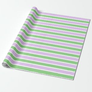 Papier Cadeau Papier à enveloppement blanc, Lilac et vert