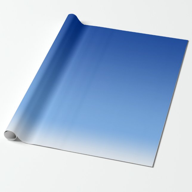Papier Cadeau Papier à enveloppement bleu ciel arrière de 30 pou (Déroulé)