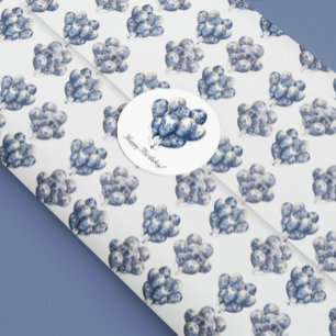 Papier Cadeau Papier à enveloppement Bleu Delft