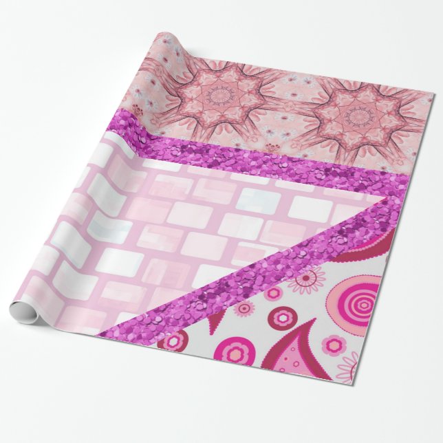 Papier Cadeau Papier à enveloppement brillant (Déroulé)