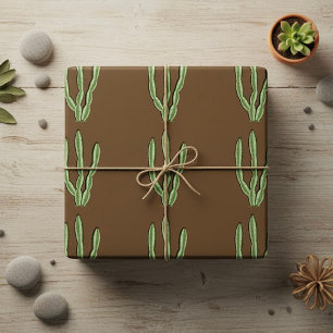 Papier Cadeau Papier à enveloppement brillant Cactus