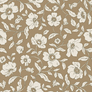 Papier Cadeau Papier à enveloppement Brown pour anémones Whimsy