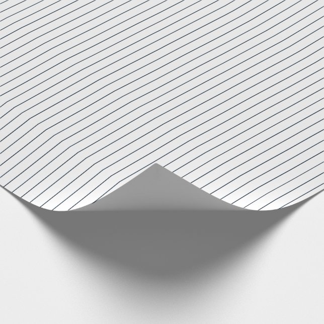 Papier Cadeau Papier à enveloppement cadeau rayé bleu blanc 02 (Coin)