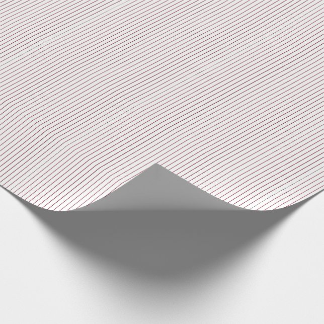 Papier Cadeau Papier à enveloppement cadeau rayé-Rouge-Blanc 02 (Coin)