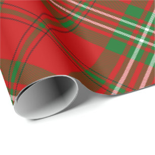 Papier Cadeau Papier à enveloppement Clan Scott Red Tartan