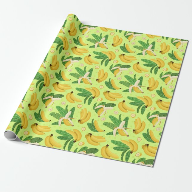 Papier Cadeau Papier à enveloppement de banane (Déroulé)