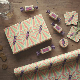 Papier Cadeau Papier à enveloppement de bonbons Lollie