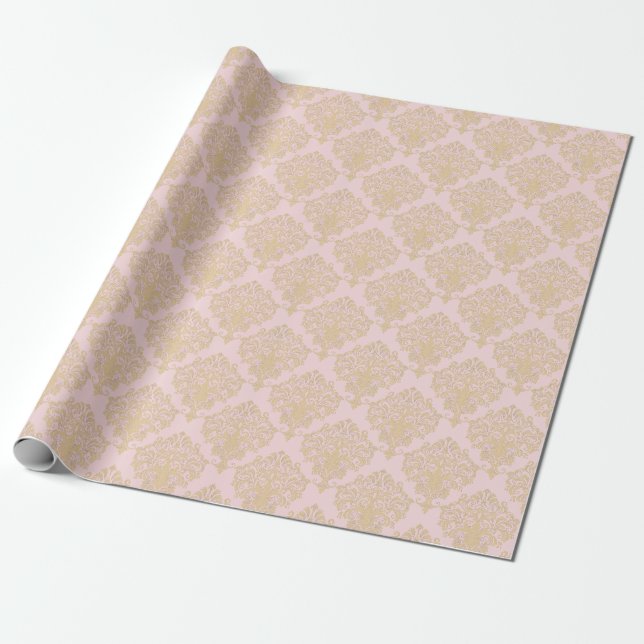 Papier Cadeau Papier à enveloppement de cadeaux Luxe Brocade Jac (Déroulé)