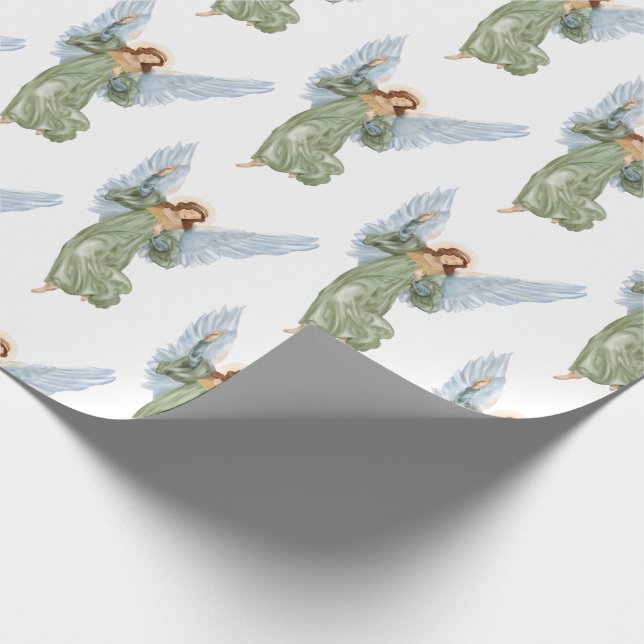 Papier Cadeau Papier à enveloppement de Noël Angel Nativité (Coin)