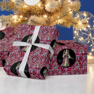 Papier Cadeau Papier à enveloppement de Noël de l'Ange de Neige 