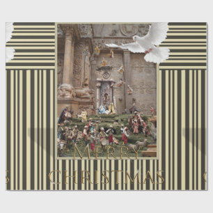 Papier Cadeau Papier à enveloppement de Noël Jésus Nativité
