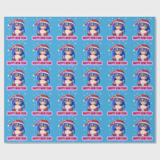 Papier Cadeau Papier à enveloppement de Noël Père Noël, anime