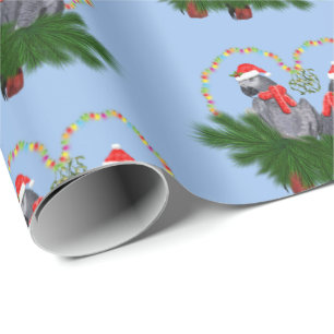 Papier Cadeau Papier à enveloppement Festif (bleu)