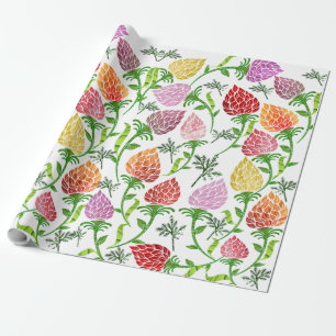 Papier Cadeau Papier à enveloppement floral