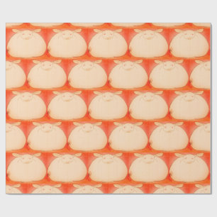 Papier Cadeau Papier à enveloppement JAPONAIS GRAS BUNNY