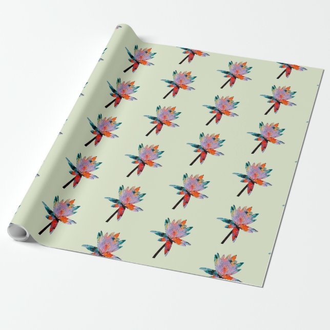 Papier Cadeau Papier à enveloppement Lily Design (Déroulé)