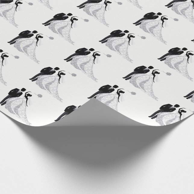 Papier Cadeau Papier à enveloppement Mariage (Coin)