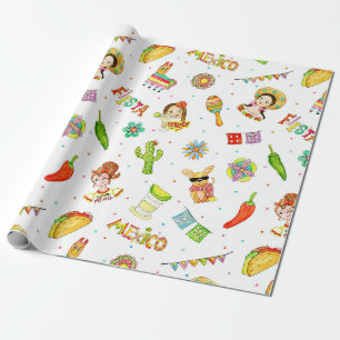 Papier Cadeau Papier à enveloppement mexicain