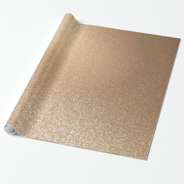 Papier Cadeau Papier à enveloppement or brillant (Déroulé)