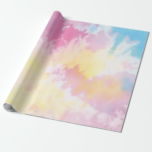 Papier Cadeau Papier à enveloppement Pastel Tie Dye