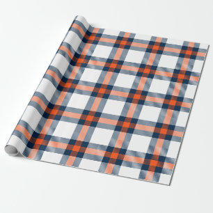 Papier Cadeau Papier à enveloppement Plaid Denver Football