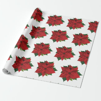 Papier Cadeau Papier à enveloppement Poinsettia